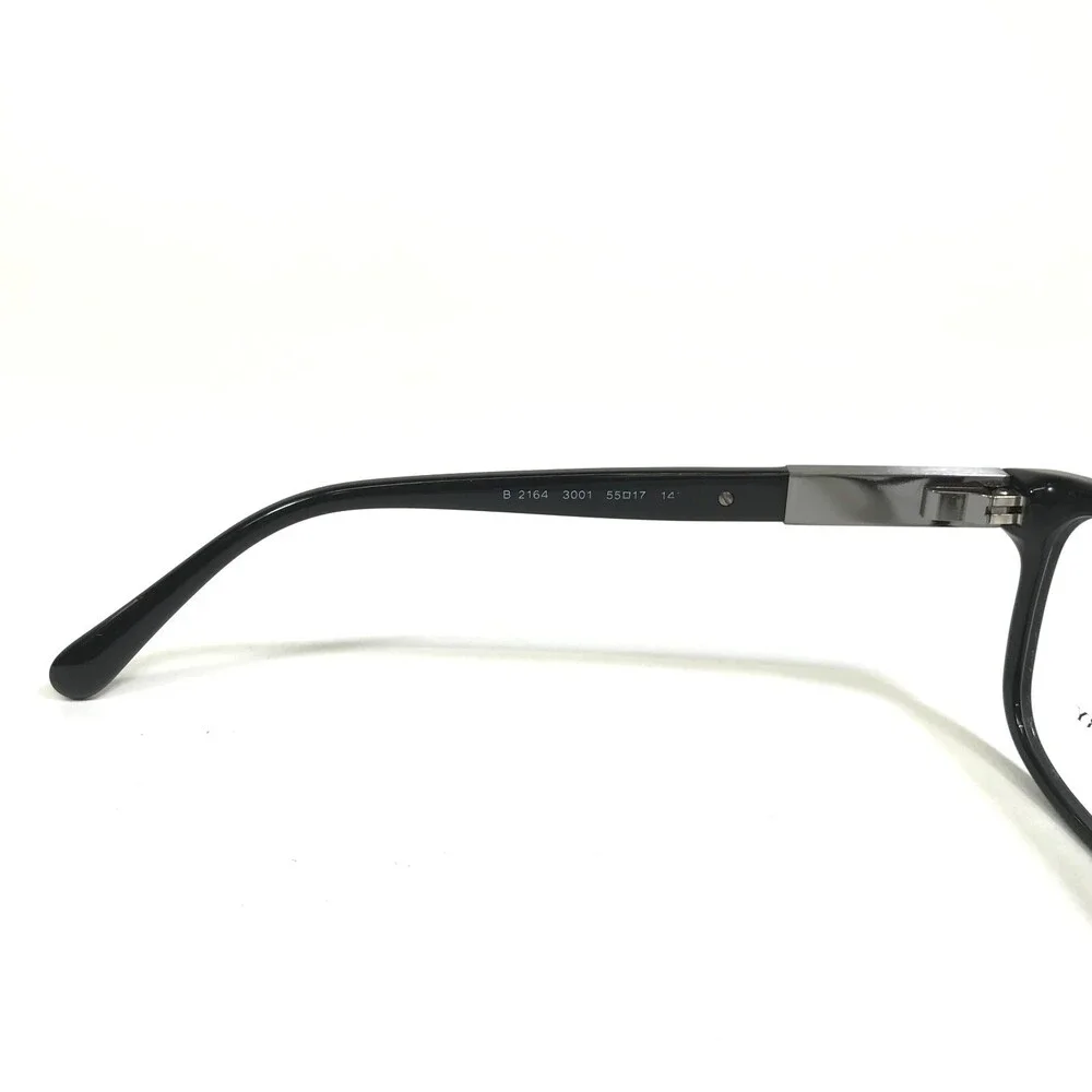 Burberry Eyeglasses Frames B2164 3001 Black Brushed Bronze Logos 55-17-140
